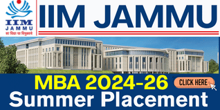IIM Jammu Summer Placement 2024-26 Records 1.36% Rise in Average Stipend; BFSI Dominates with 41% Offers